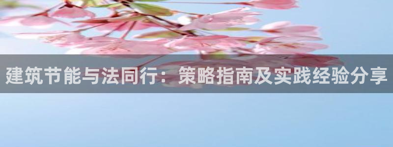 e尊国际网址：建筑节能与法同行：策略指南及实践经验分享