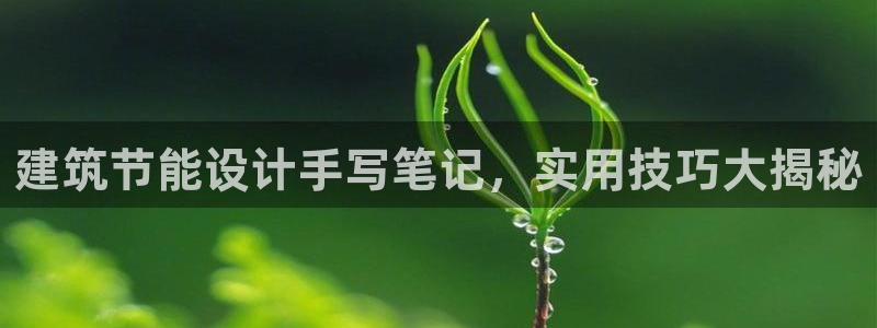 e尊国际可靠吗：建筑节能设计手写笔记，实用技巧大揭秘