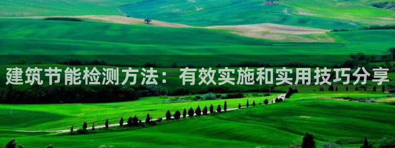 e尊国际平台：建筑节能检测方法：有效实施和实用技巧分享
