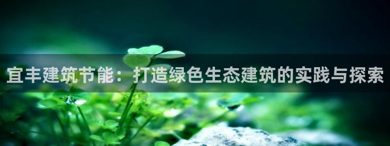 e尊国际官方网站：宜丰建筑节能：打造绿色生态建筑的实践与探索
