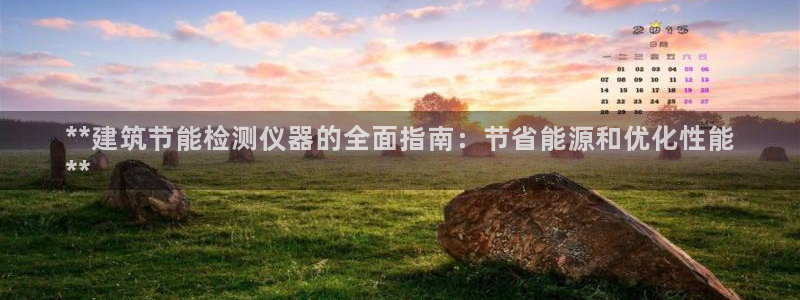 e尊国际是干什么的：**建筑节能检测仪器的全面指南：节省能源和优化性能
**