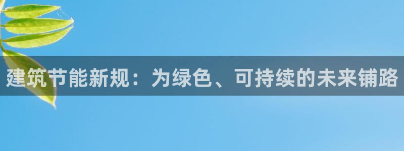 e尊国际是干什么的：建筑节能新规：为绿色、可持续的未来铺路