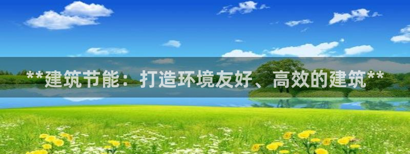 e尊国际平台：**建筑节能：打造环境友好、高效的建筑**